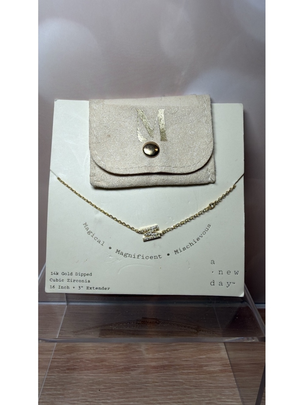 M Initial Necklace | a new day